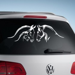 Aufkleber Auto Heckscheibe Car Tattoo Style La Familia Pferd Pferde Gecko Sprüche Power Blumen Ranke Fee Hexe Faultier Kolben
