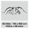 Aufkleber Auto Heckscheibe Car Tattoo Style La Familia Pferd Pferde Gecko Sprüche Power Blumen Ranke Fee Hexe Faultier Kolben