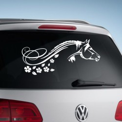 Aufkleber Auto Heckscheibe Car Tattoo Style La Familia Pferd Pferde Gecko Sprüche Power Blumen Ranke Fee Hexe Faultier Kolben