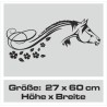 Aufkleber Auto Heckscheibe Car Tattoo Style La Familia Pferd Pferde Gecko Sprüche Power Blumen Ranke Fee Hexe Faultier Kolben