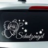 Aufkleber Auto Heckscheibe Car Tattoo Style La Familia Pferd Pferde Gecko Sprüche Power Blumen Ranke Fee Hexe Faultier Kolben