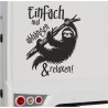 Wohnmobil Aufkleber einfach mal abhängen & relaxen Faultier Reise Wohnwagen Camping  WOMO 23