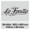 Aufkleber Auto Heckscheibe Car Tattoo Style La Familia Pferd Pferde Gecko Sprüche Power Blumen Ranke Fee Hexe Faultier Kolben