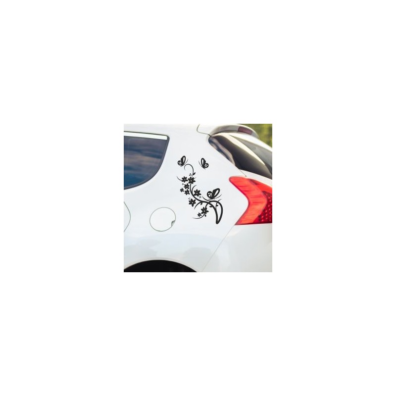 Aufkleber SET Auto Heckscheibe Car Tattoo Style La Familia Pferd Gecko Sprüche Power Blumen Ranke Fee Hexe Faultier Kolben