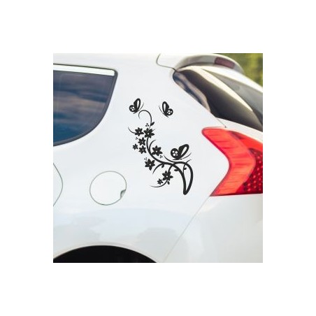 Aufkleber SET Auto Heckscheibe Car Tattoo Style La Familia Pferd Gecko Sprüche Power Blumen Ranke Fee Hexe Faultier Kolben