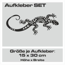 Aufkleber SET Auto Heckscheibe Car Tattoo Style La Familia Pferd Gecko Sprüche Power Blumen Ranke Fee Hexe Faultier Kolben