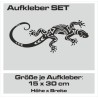 Aufkleber SET Auto Heckscheibe Car Tattoo Style La Familia Pferd Gecko Sprüche Power Blumen Ranke Fee Hexe Faultier Kolben