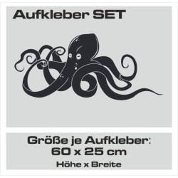 Aufkleber SET Auto Heckscheibe Car Tattoo Style La Familia Pferd Gecko Sprüche Power Blumen Ranke Fee Hexe Faultier Kolben