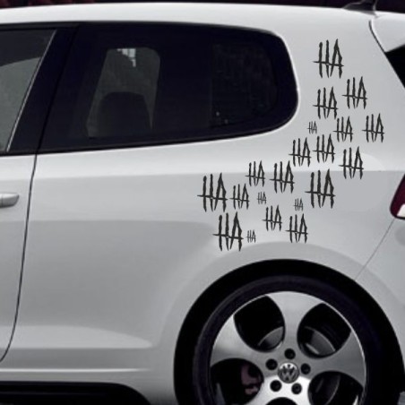 Aufkleber SET Auto Heckscheibe Car Tattoo Style La Familia Pferd Gecko Sprüche Power Blumen Ranke Fee Hexe Faultier Kolben