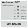 Aufkleber SET Auto Heckscheibe Car Tattoo Style La Familia Pferd Gecko Sprüche Power Blumen Ranke Fee Hexe Faultier Kolben