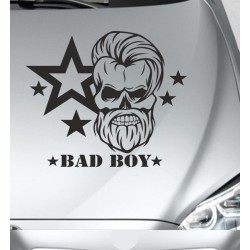 Aufkleber Auto Totenkopf Schädel Skull Bones Böse Cappy Gangster Zylinder Rosen Blumen Blüten Gentleman DJ Rock Punisher