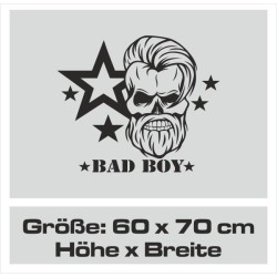 Aufkleber Auto Totenkopf Schädel Skull Bones Böse Cappy Gangster Zylinder Rosen Blumen Blüten Gentleman DJ Rock Punisher