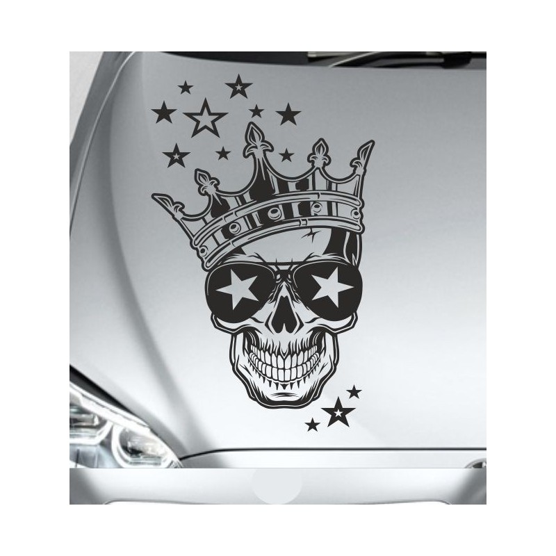 Aufkleber Auto Totenkopf Schädel Skull Bones Böse Cappy Gangster Zylinder Rosen Blumen Blüten Gentleman DJ Rock Punisher