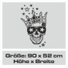 Aufkleber Auto Totenkopf Schädel Skull Bones Böse Cappy Gangster Zylinder Rosen Blumen Blüten Gentleman DJ Rock Punisher