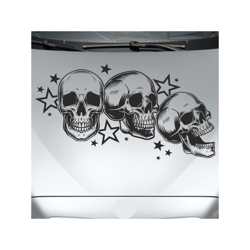 Aufkleber Auto Totenkopf Schädel Skull Bones Böse Cappy Gangster Zylinder Rosen Blumen Blüten Gentleman DJ Rock Punisher
