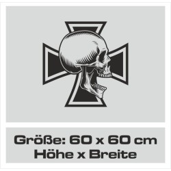 Aufkleber Auto Totenkopf Schädel Skull Bones Böse Cappy Gangster Zylinder Rosen Blumen Blüten Gentleman DJ Rock Punisher