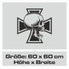 Aufkleber Auto Totenkopf Schädel Skull Bones Böse Cappy Gangster Zylinder Rosen Blumen Blüten Gentleman DJ Rock Punisher