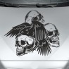 Aufkleber Auto Totenkopf Schädel Skull Bones Böse Cappy Gangster Zylinder Rosen Blumen Blüten Gentleman DJ Rock Punisher