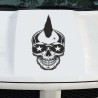 Aufkleber Auto Totenkopf Schädel Skull Bones Böse Cappy Gangster Zylinder Rosen Blumen Blüten Gentleman DJ Rock Punisher