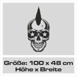 Aufkleber Auto Totenkopf Schädel Skull Bones Böse Cappy Gangster Zylinder Rosen Blumen Blüten Gentleman DJ Rock Punisher