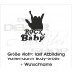 Babybody Body Spruch Text ROCK BABY 36