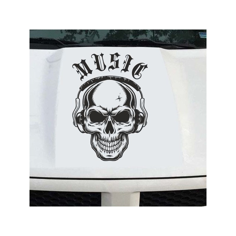Aufkleber Auto Totenkopf Schädel Skull Bones Böse Cappy Gangster Zylinder Rosen Blumen Blüten Gentleman DJ Rock Punisher