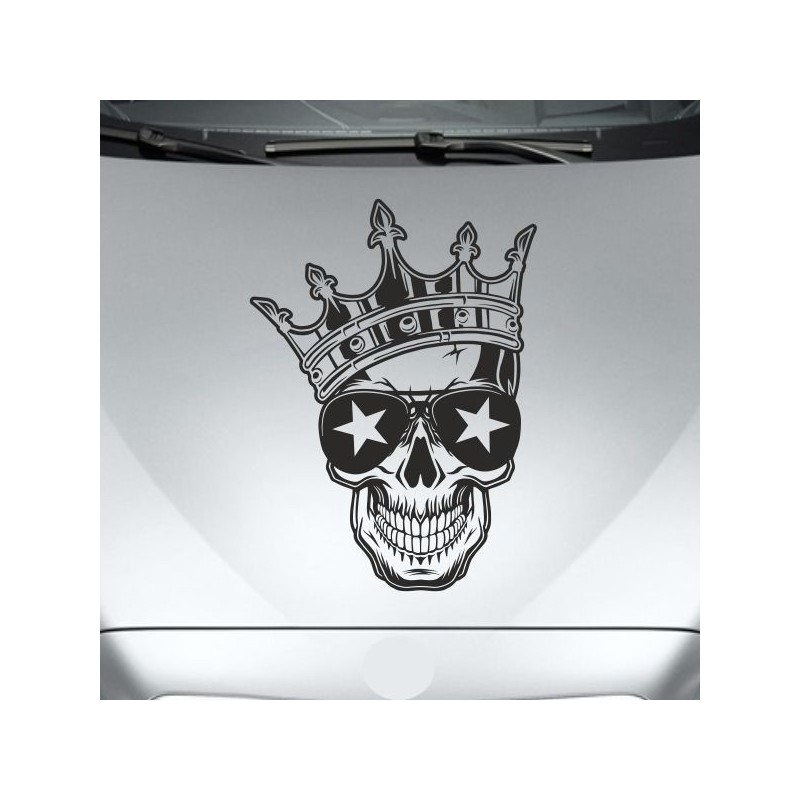 Aufkleber Auto Totenkopf Schädel Skull Bones Böse Cappy Gangster Zylinder Rosen Blumen Blüten Gentleman DJ Rock Punisher