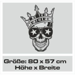 Aufkleber Auto Totenkopf Schädel Skull Bones Böse Cappy Gangster Zylinder Rosen Blumen Blüten Gentleman DJ Rock Punisher