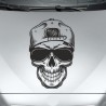Aufkleber Auto Totenkopf Schädel Skull Bones Böse Cappy Gangster Zylinder Rosen Blumen Blüten Gentleman DJ Rock Punisher