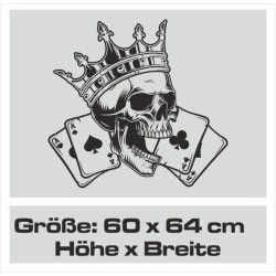 Aufkleber Auto Totenkopf Schädel Skull Bones Böse Cappy Gangster Zylinder Rosen Blumen Blüten Gentleman DJ Rock Punisher