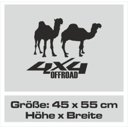 Aufkleber Auto Offroad 4x4 Safari Gelände Allrad Landschaft Hirsch Bär Off Road Safari Berge Krokodil extreme Pick Up