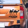 Aufkleber Auto Offroad 4x4 Safari Gelände Allrad Landschaft Hirsch Bär Off Road Safari Berge Krokodil extreme Pick Up