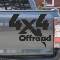 Aufkleber Auto Offroad 4x4 Safari Gelände Allrad Landschaft Hirsch Bär Off Road Safari Berge Krokodil extreme Pick Up