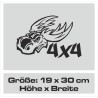 Aufkleber Auto Offroad 4x4 Safari Gelände Allrad Landschaft Hirsch Bär Off Road Safari Berge Krokodil extreme Pick Up