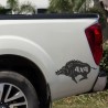 Aufkleber Auto Offroad 4x4 Safari Gelände Allrad Landschaft Hirsch Bär Off Road Safari Berge Krokodil extreme Pick Up