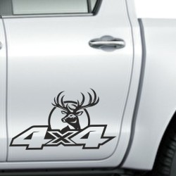 Aufkleber Auto Offroad 4x4 Safari Gelände Allrad Landschaft Hirsch Bär Off Road Safari Berge Krokodil extreme Pick Up