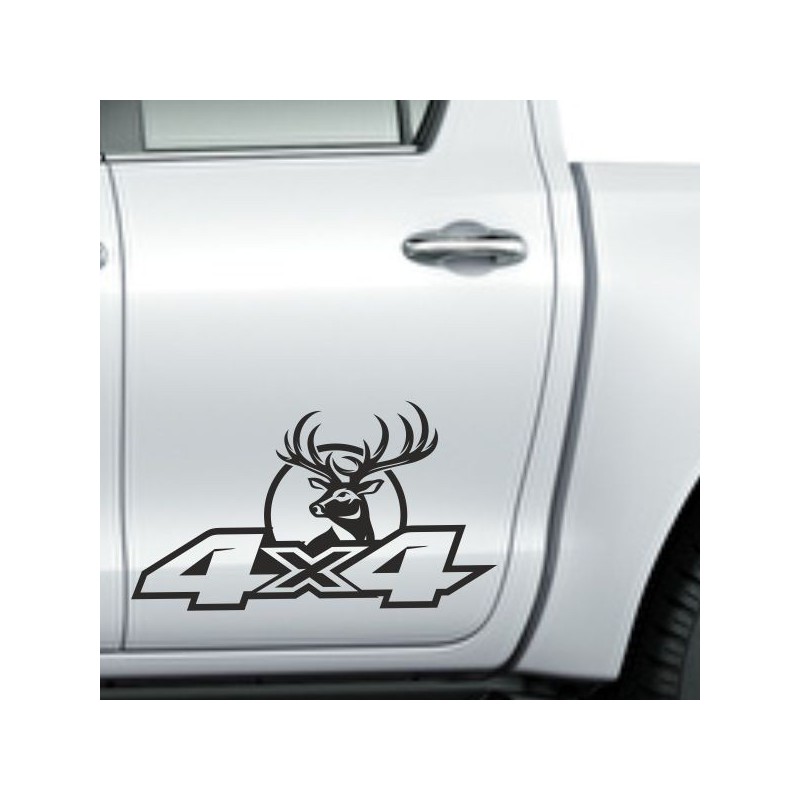 Aufkleber Auto Offroad 4x4 Safari Gelände Allrad Landschaft Hirsch Bär Off Road Safari Berge Krokodil extreme Pick Up