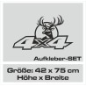 Aufkleber Auto Offroad 4x4 Safari Gelände Allrad Landschaft Hirsch Bär Off Road Safari Berge Krokodil extreme Pick Up