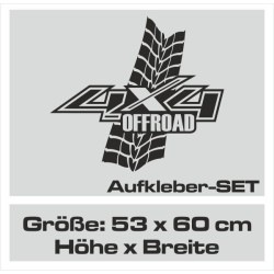 Aufkleber Auto Offroad 4x4 Safari Gelände Allrad Landschaft Hirsch Bär Off Road Safari Berge Krokodil extreme Pick Up