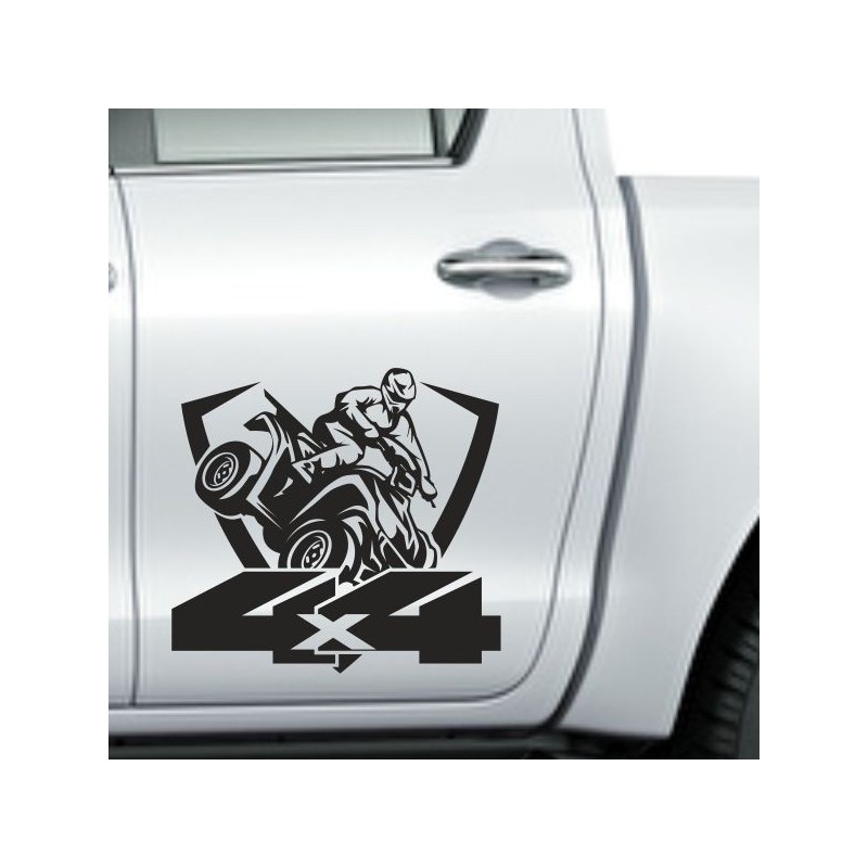 Aufkleber Auto Offroad 4x4 Safari Gelände Allrad Landschaft Hirsch Bär Off Road Safari Berge Krokodil extreme Pick Up