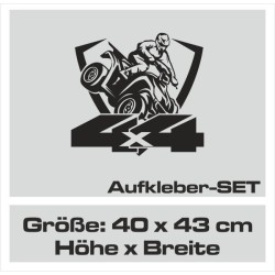 Aufkleber Auto Offroad 4x4 Safari Gelände Allrad Landschaft Hirsch Bär Off Road Safari Berge Krokodil extreme Pick Up