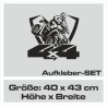 Aufkleber Auto Offroad 4x4 Safari Gelände Allrad Landschaft Hirsch Bär Off Road Safari Berge Krokodil extreme Pick Up