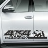 Aufkleber Auto Offroad 4x4 Safari Gelände Allrad Landschaft Hirsch Bär Off Road Safari Berge Krokodil extreme Pick Up