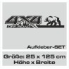 Aufkleber Auto Offroad 4x4 Safari Gelände Allrad Landschaft Hirsch Bär Off Road Safari Berge Krokodil extreme Pick Up