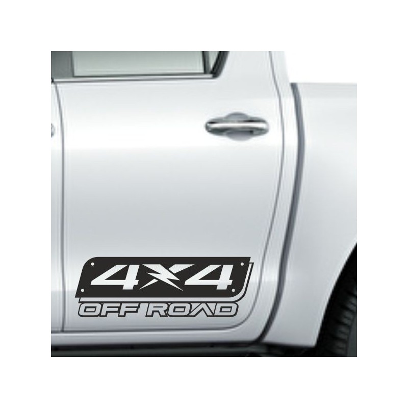 Aufkleber Auto Offroad 4x4 Safari Gelände Allrad Landschaft Hirsch Bär Off Road Safari Berge Krokodil extreme Pick Up