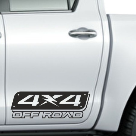 Aufkleber Auto Offroad 4x4 Safari Gelände Allrad Landschaft Hirsch Bär Off Road Safari Berge Krokodil extreme Pick Up