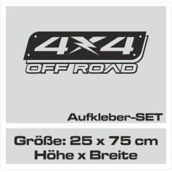Aufkleber Auto Offroad 4x4 Safari Gelände Allrad Landschaft Hirsch Bär Off Road Safari Berge Krokodil extreme Pick Up