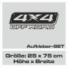 Aufkleber Auto Offroad 4x4 Safari Gelände Allrad Landschaft Hirsch Bär Off Road Safari Berge Krokodil extreme Pick Up