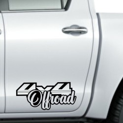 Aufkleber Auto Offroad 4x4 Safari Gelände Allrad Landschaft Hirsch Bär Off Road Safari Berge Krokodil extreme Pick Up