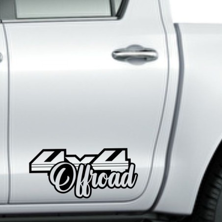 Aufkleber Auto Offroad 4x4 Safari Gelände Allrad Landschaft Hirsch Bär Off Road Safari Berge Krokodil extreme Pick Up